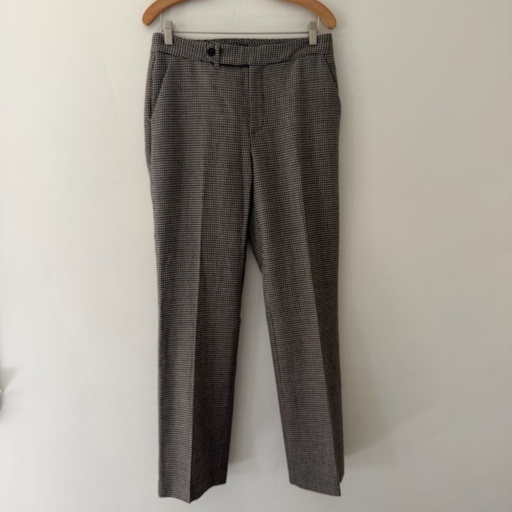 Vintage Chaps Ralph Lauren Wool Pants Trousers Houndstooth Lined Classic Size 6